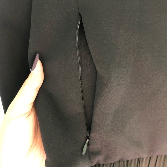 IVY PARK Satin Pure Black Track Jacket Zip Up LG - Picture 13 of 16